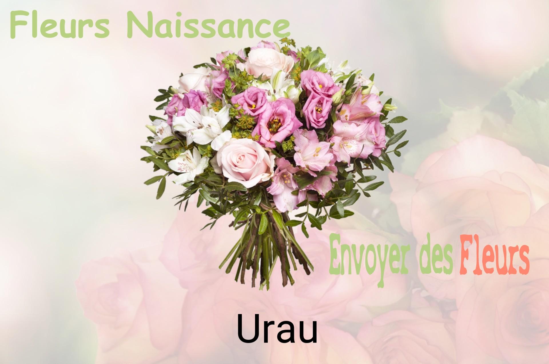 Bouquet de fleurs de naissance livré à Urau